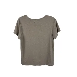Pact Organic Cotton Tshirt Womens L Taupe V-neck Short Sleeve Sustainable Basic thumbnail 6