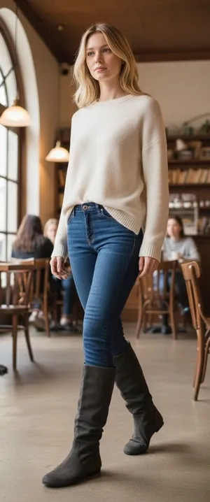Kohl's Gray Suede Tall Boots Size 9 Medium thumbnail 1