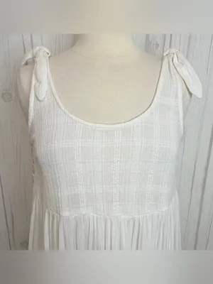 RIP CURL Lightweight Sundress Ties at Shoulders in White,‎ Small thumbnail 2