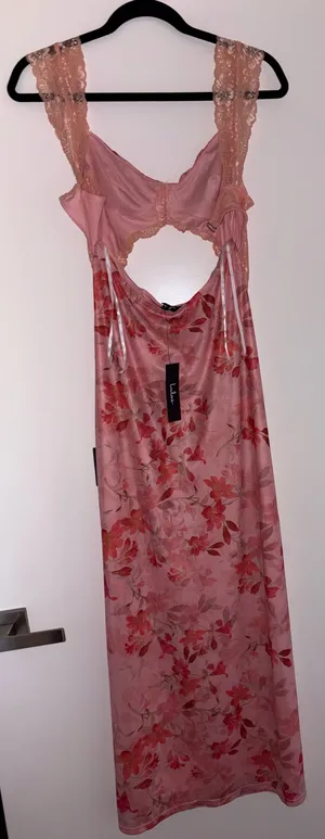 Lulus Pink Floral Dress thumbnail 4