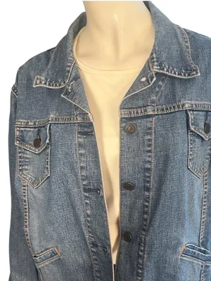 Levi’s Strauss Signature Vintage Denim Jacket Blue Size XL (16-18) EUC thumbnail 4