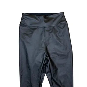 Offline By Aerie‎ S Real Luxe Black Faux Leather High Rise Leggings Sleek thumbnail 2