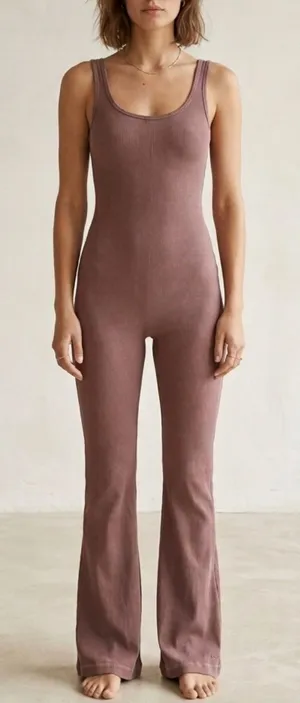 Amazon New Women’s Sleeveless Wide-Leg Jumpsuit in Dusty Mauve Size XS thumbnail 1