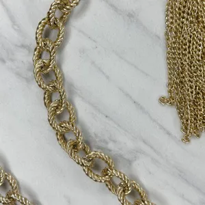 Tassel Gold Tone Chain Link Belt Extra Small/Small (XS/S) ✨ thumbnail 9