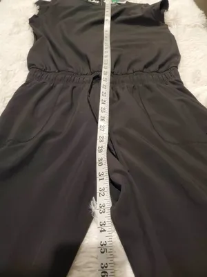 Albion Fit Everyday Jumpsuit in Black Small Tall thumbnail 8