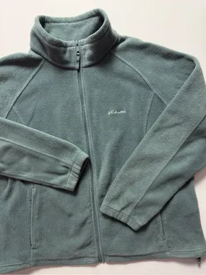 Columbia Solid Fleece Full-Zip Jacket w/ Pockets, Size 3X thumbnail 3