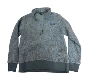 Patagonia Womens Woolyester Fleece 1/4 Zip Pullover Forge Grey 26950 thumbnail 1