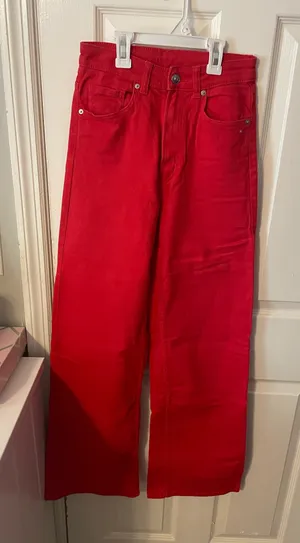 H&M Red Jeans thumbnail 1