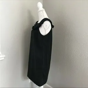 Madewell Black Sundream Fringe Cotton Shift Dress thumbnail 5