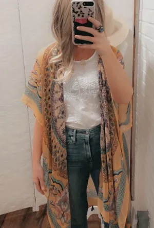 WOVEN HEART boho kimono thumbnail 2