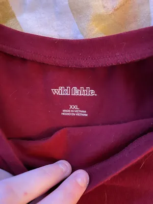 Wild Fable red  crop top thumbnail 2