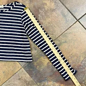 Olive & Oak Stripe Long Sleeve Cropped Top Medium thumbnail 4