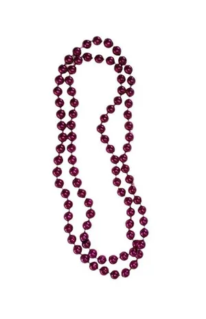 Vintage Style Long Beaded Necklace Mardi Gras Costume Accessory thumbnail 1