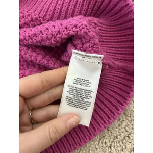 Lauren Ralph Lauren Pink Cotton Waffle Knit Sweater Size Medium Preppy Chic thumbnail 9