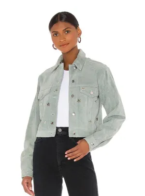 Understated Leather Lucky Stars Jacket in XSmall thumbnail 1