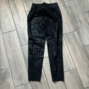 Zara Women's Shiny Black Pants thumbnail 4