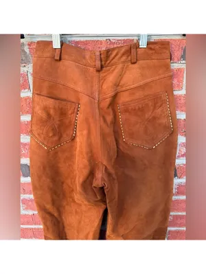 Vintage Continental leather Fashions Suede Leather Pants [COPY] thumbnail 5