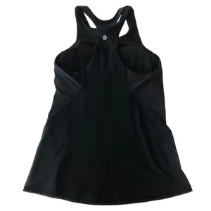 Size 6 Lululemon Body Con Tank Black with Mesh Back thumbnail 7
