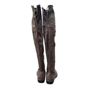 Marc Fisher Over The Knee Boots Taupe Faux Suede OTK Boots‎ Size 7.5 thumbnail 9