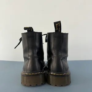 Dr. Martens Luana Black Leather Air Wair Combat Lace Up Boots thumbnail 6