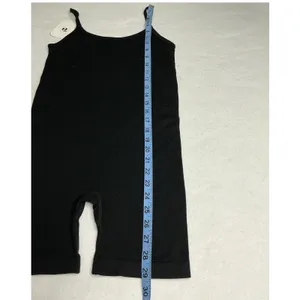 Elodie Black Ribbed Knit Tank Top‎ Bodysuit Romper Women XS/S thumbnail 3