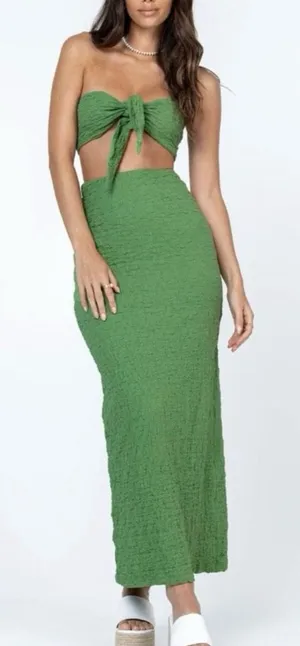 Princess Polly Green Maxi Skirt Set thumbnail 1