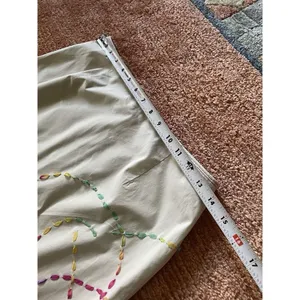 Harold’s Beige Pencil Skirt with Multicolor Embroidery - Size 2 thumbnail 3