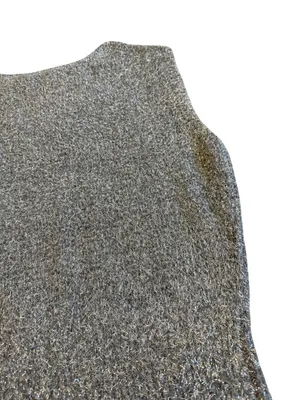 Free People Talia Sweater Mini Dress Sleeveless Grey Sparkle Size Small NWT thumbnail 10