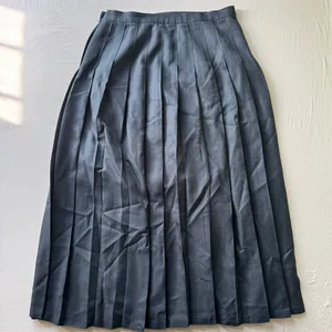 pleated school uniform midi skirt Black Size 36 thumbnail 3