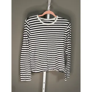 Abercrombie & Fitch Striped Long Sleeve Parisian Chic Indie Top L Coastal French thumbnail 2