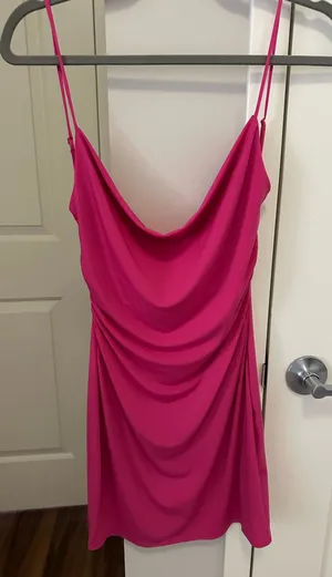 Bershka pink mini dress  thumbnail 1