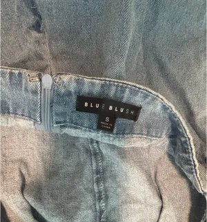 Denim romper Blue thumbnail 3