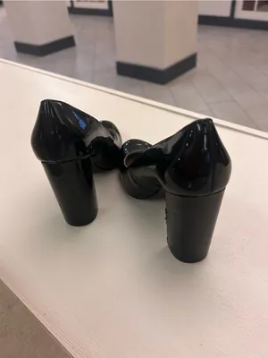 Nine West Classic Black Patent High Heel Pumps 7.5 M thumbnail 9
