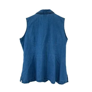 Vintage Venezia Jeans Linen Cotton Sleeveless Blouse 18/20 Used Linen Cotton thumbnail 2