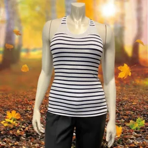 Athleta Mesh Striped‎ Racerback Tank Small Padded thumbnail 7
