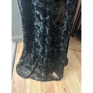 David’s bridal mother of the bride bridesmaid long maxi black dress with gold sh thumbnail 5