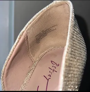Betsey Johnson Sparkly Gold Heels thumbnail 2