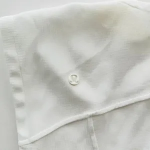Lululemon LAB White Crinkle Sheer Tank Top Size 14 Avante Garde Casual thumbnail 6
