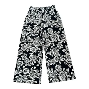 ANTHROPOLOGIE Maeve The Ettie High Rise Wide Leg Crop Pants Floral Size 27 NEW thumbnail 6