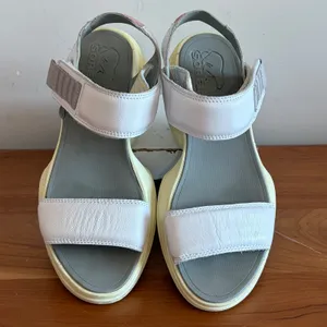 Sorel Kinetic Impact II Slingback Sandals White Sea Salt Ceramic NL4742-100 8.5‎ thumbnail 4