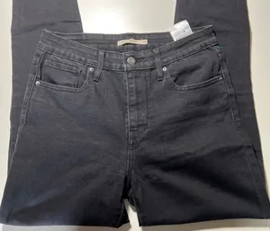 Levi’s 721 high rise black‎ jeans 29 thumbnail 1