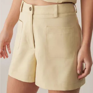 Rihoas Yellow High Waisted Pocket Shorts Size M thumbnail 1