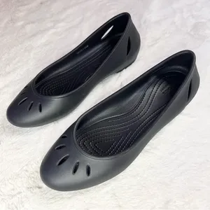 CROCS Black Cutout Kelli Ballet Flats Women’s Size 10 thumbnail 4