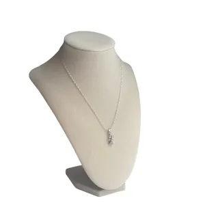 Silver Clover Pendant Necklace Dainty Minimalist Lucky Charm Jewelry thumbnail 2