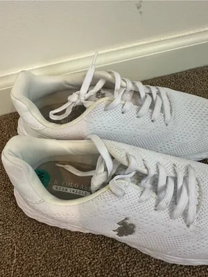 U.S. Polo Assn. White Running Workout Tennis Shoes Size 7.5 Women's thumbnail 3