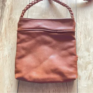 Faux Leather Fringe Cossbody Bag with‎ Braided Strap thumbnail 3