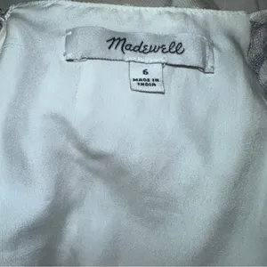Madewell Puff-Sleeve Faux-Wrap Tiered Maxi Dress size‎ 6 thumbnail 4