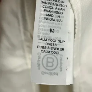 Athleta NWT Women's Calm Cool Slip Dress Ivory Off White Size Medium Retail $119 thumbnail 6