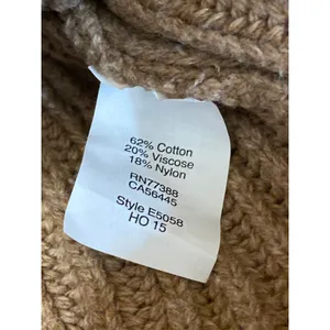 Madewell Women's Brown Chunky Rib Knit Crewneck Long Sleeve Sweater Top Size S thumbnail 4