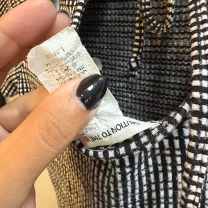 Caution To The Wind Monochrome Grid Short Sleeve Top thumbnail 5